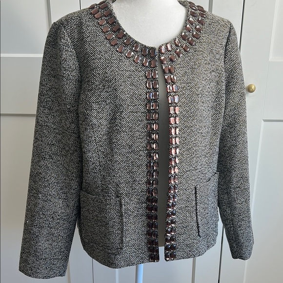 Dana Buchman Black and Brown Women's Jacket - Picture 1 of 5